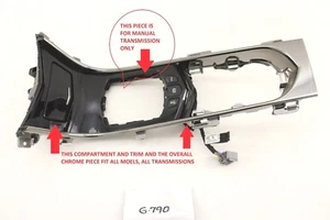 New OEM Console Trim Upgrade 2013-2019 Cadillac ATS 22906102 Piano Black - Picture 1 of 1