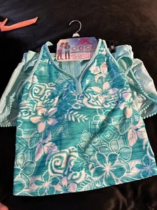 Zeroxposure girls Plus swim set Large 14.5-16.5 Mist Green Floral UPF 30 NWT - Picture 1 of 9