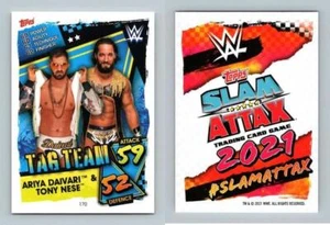 Ariya Daivari & Tony Nese #170 WWE Slam Attax 2021 Topps Tag Team TCG Card - Picture 1 of 1