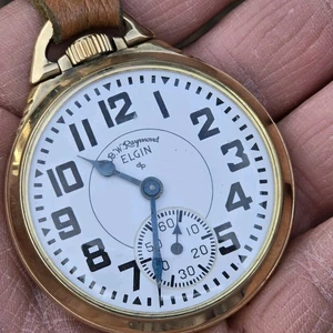 Elgin 1953, B.W. Reloj Bolsillo Hombre Raymond, Grado 571, 16s, 21 Joyas - Imagen 1 de 12