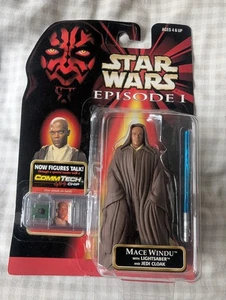Star Wars Episode 1 Mace Windu Figure new commtalk chip commtech - Picture 1 of 1