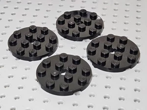 Placa Lego redonda círculo completo 4x4 [60474] negra x4 - Imagen 1 de 5