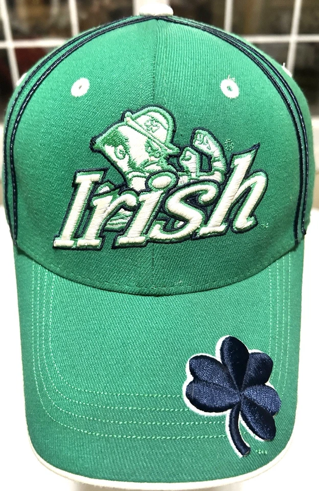 University of Norte Dame Fighting Irish Fitted Baseball Hat One Size TOW - Image 1 of 4
