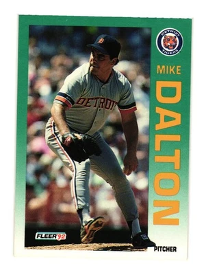 1992 Fleer #131b Mike Dalton Detroit Tigers - Image 1 of 2