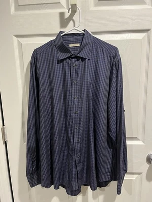 Burberry Brit Men’s Blue /Black  Dress Shirt Size XXL - Image 1 of 4