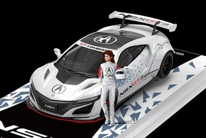 HONDA NSX GT3 Evo + Figure  - white - Time Micro 1:64 - Bild 1 von 6