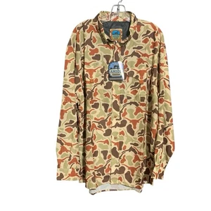 NWT Amigo Provisions Co UT Texas Camo Vented Fishing/Field Shirt Mens Size XL - Picture 1 of 13