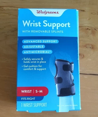 Soporte de muñeca Walgreens con férulas extraíbles soporte avanzado ajustable S/M nuevo Foto 1 de 2