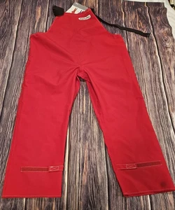 Ansell 66-662 66-662 Alphatec Breathable Red Poly Bibbed Overall, Polyester NWT - Picture 1 of 7