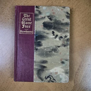 Antique The Great Stone Face N. Hawthorne 1908 HC Book The Progress Company - Foto 1 di 15