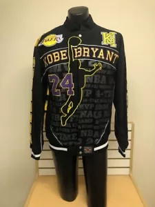 Kobe Bryant #24 JH Design Lakers NBA Coat/Jacket Black/Gold Size Medium - Picture 1 of 5