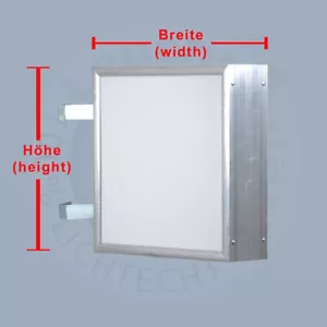 LED Leuchtkasten 2-seitig beleuchtet 600 x 600 x 138 mm Aussteller Nasenkasten - Bild 1 von 5
