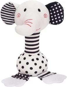 Baby Toys 0-12 Months, Black and White Newborn Toys, Soft Plush Rattle Stuffed A - Picture 1 of 14