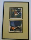 OWEN SIGNED ABSTRACT COLLAGE  MID CENTURY MODERNIST EXPRESSIONIST 1960 VINTAGE
