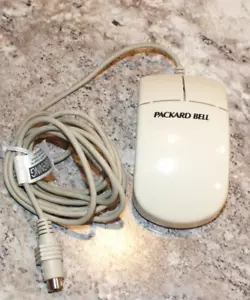 VINTAGE Packard Bell deux boutons modèle : souris PS/2 - Photo 1/5