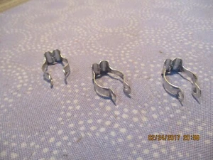 Vintage Bicycle Chrome 5/8" Double Frame Cable Housing Guide - Set of 3 - NOS - Picture 1 of 5