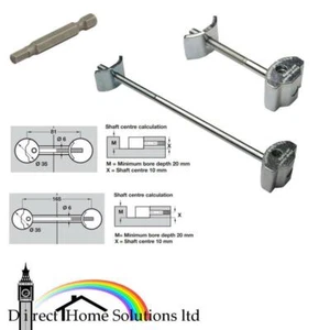 Conector de encimera de unión con cremallera Zipbolt 81 mm / 165 mm broca hexagonal GRATUITA con cada pedido - Imagen 1 de 7