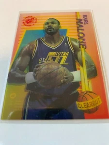 1994-95 Topps Stadium Club Karl Malone Clearcut Acetate Utah Jazz - Picture 1 of 1