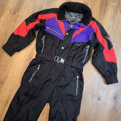 Маркер лыж костюм женщин цельный Snowsuit снег нагрудник сноуборда ретро комбинезон большой - Изображение 1 из 4