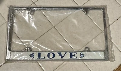 Nuevo de Lote Antiguo 1970 LOVE License Frame Disco Van Mini Camión Low Rider Personalizado Hot Rod Rat Foto 1 de 4