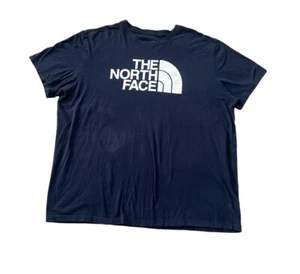 Camiseta The North Face Para Hombre XXL Azul Cuello Redondo Manga Corta Blanco Letra Logo - Imagen 1 de 3