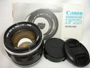 CANON FL 55mm f/ 1.2 lens , CANON FL mount SN47087 - Picture 1 of 12