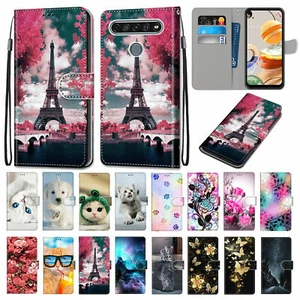 Dog Cat Rose Flower Butterfly Flip Wallet Phone Case For Alcatel 1S 2020 3L 2020 - Picture 1 of 28