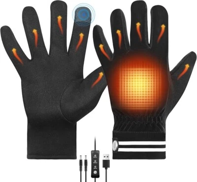 UNBRAN USB Heated Gloves, for Men and Women Winter Thermal Gloves, Hand Warmers...