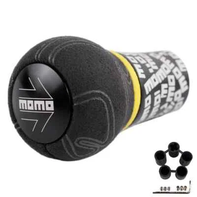 Perilla de cambio manual MOMO ULTRA negra universal Foto 1 de 4