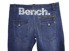 BENCH Mens Jeans LOGO Blue Denim Loose Fit SIZE W36 L30 Waist 36” Leg 30"