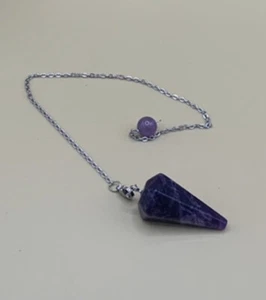 Amethyst Crystal Pendulum - Picture 1 of 2