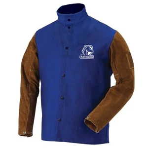 Black Stallion Royal Blue 9oz FR Hybrid Welding Jacket (2X-Large) (FRB9-30C/BS) - Picture 1 of 1