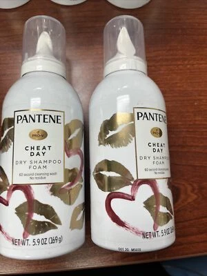 Pantene Dry Shampoo Foam Cheat Day 60 Seconds No Residue Pro V 5.9 Oz LOT OF 2 - Image 1 of 2