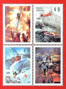 Canada Stamp #1333a (1330-1333) "Dangerous Occupations" se-tenant BLK4 1991 - Picture 1 of 1