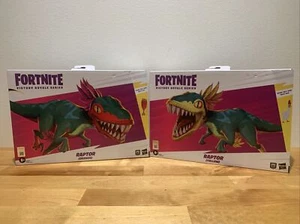 Lot Of 2 Hasbro Fortnite Victory Royale Series Raptors Set (Orange & Yellow) NIB - Picture 1 of 7