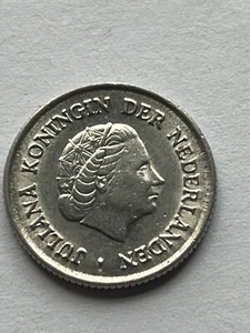 1958 Netherlands 25 Cent - Nice! - Picture 1 of 2