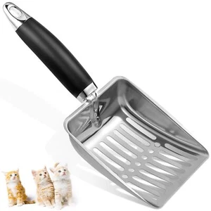 Cat Litter Scoop - Metal Medium Cat Litter Scoop-Sturdy Mesh Scooper - Picture 1 of 7