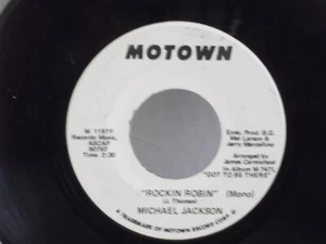 Michael Jackson,Motown 1197F,"Rockin Robin"US,7" 45,1970 PROMO Motown hit, Mint - Picture 1 of 2