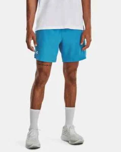 NEW Men's Under Armour Blue Speedpocket 7" Running Training Shorts Size Large - Picture 1 of 11