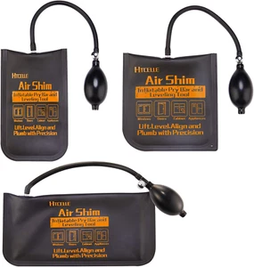 Air Wedge Bag Commercial Grade Air Wedge Bag Pump Professional Leveling Kit 3Pcs - Picture 1 of 12
