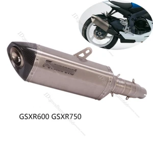 For Suzuki GSXR600 GSXR750 2011-2023 Exhaust Pipe Titanium Alloy Muffler Tips - Picture 1 of 7