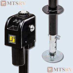 Stromberg Carlson 3,500 lb. Power A-Frame Tongue Jack in BLACK for 2-1/4" Post - Picture 1 of 3