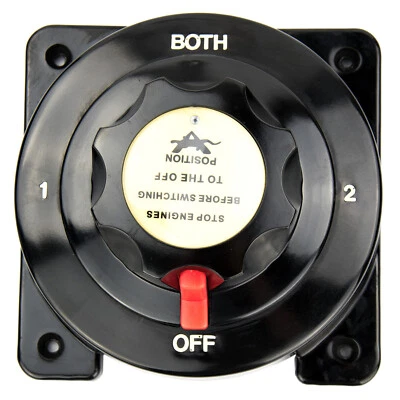 Heavy Duty Marine Dual Battery Switch Isolator Selector Both 1 2 Off for Boat RV - image 1 of 4