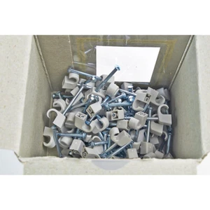 100 x Nagelschelle 7-11/45mm Stahlnagel, Kabelklemme, Kabelschellen, Befestigung - Bild 1 von 2