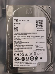 Seagate Barracuda ST5000LM000 5TB 2.5" 15mm height SATA 6.0Gb/s Hard Drive - Afbeelding 1 van 2