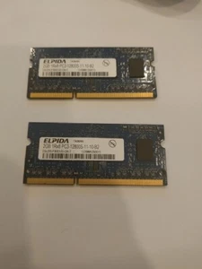 Elpida 4 Gb (2x 2GB) 1Rx8 PC3-12800S-11-10-B2 RAM - Picture 1 of 3