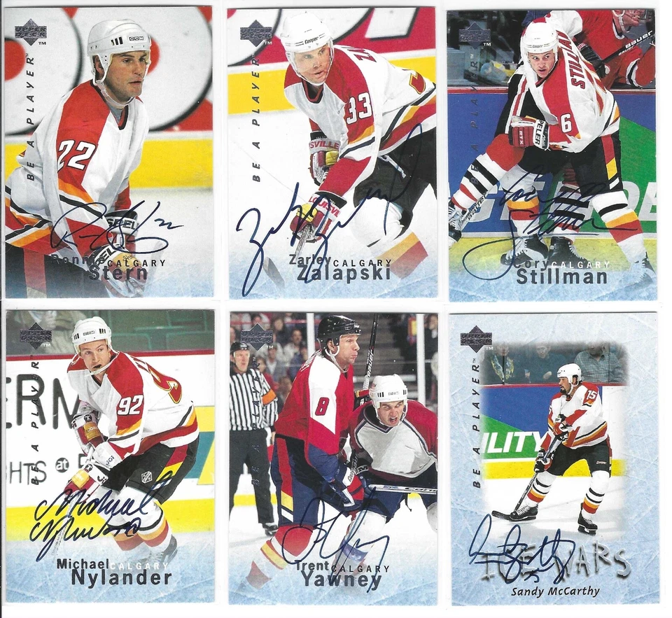 1995-96 Be  A Player Calgary Flames Autographed Cards- Pick Your Player - Image 1 of 1