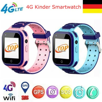 4G Kinder Smartwatch Kinder Telefon Armbanduhr Kamera SOS GPS Locator Tracker - Bild 1 von 4