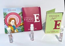 5 x Escada sample perfumes - Santorini, Joyful, Especially  & Cherry in Japan