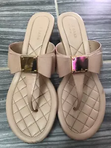 Cole haan Tali Wedge Bow Thong Sandal Size 6B - Picture 1 of 11